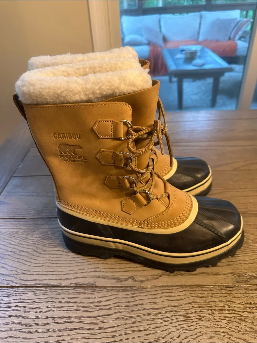 Sorel Tan Waterproof Lace-Up Faux-Fur  Boots New with tag
